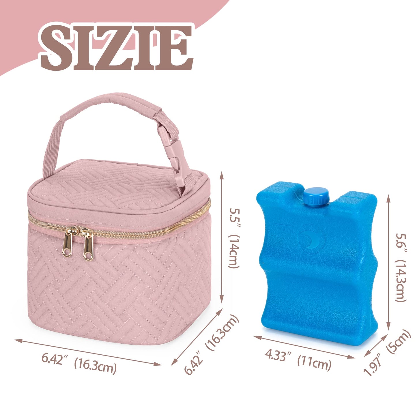 Fasrom cooler bag attached to baby stroller for travel