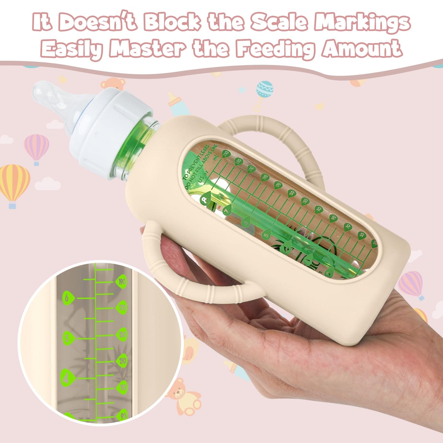 Three pack of silicone protective covers for 4 ounce glass bottles