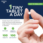 Freeda Vitamin B1 thiamin hydrochloride tablets container layout