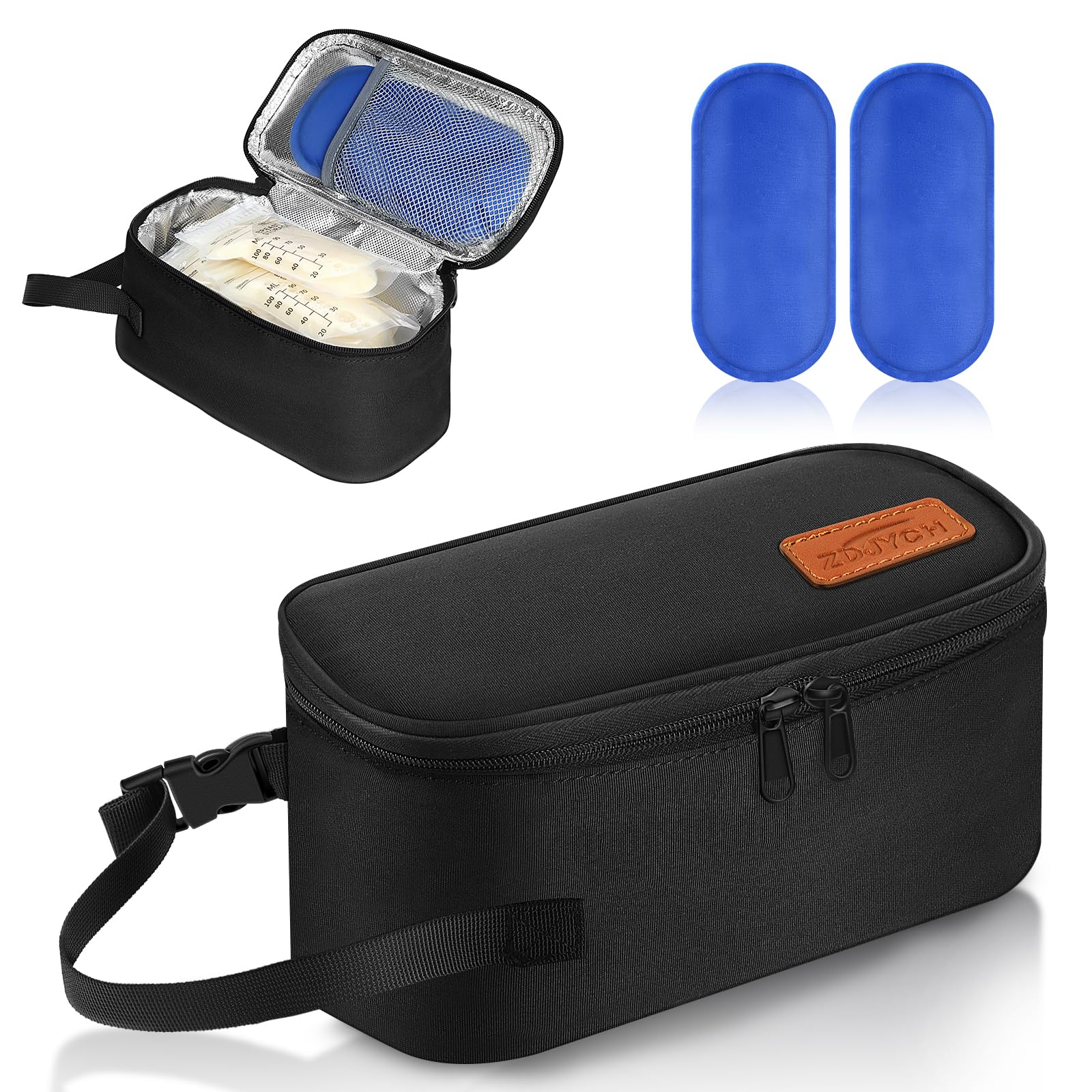 Detailed view of the detachable buckle on ZDJYCH travel bag