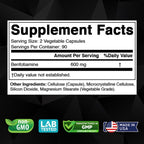 Vitabod vitamin B1 capsule bottle back label details