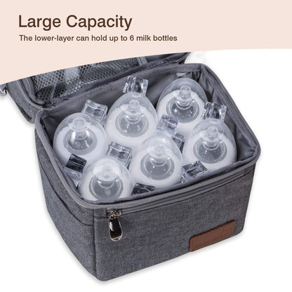 Momcozy multi-function bag with detachable compartment removed