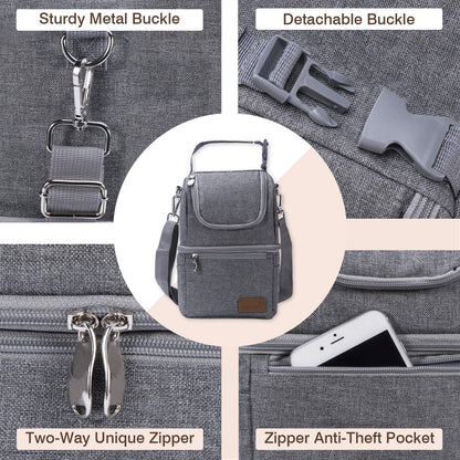 Momcozy bottle bag attached to stroller handle