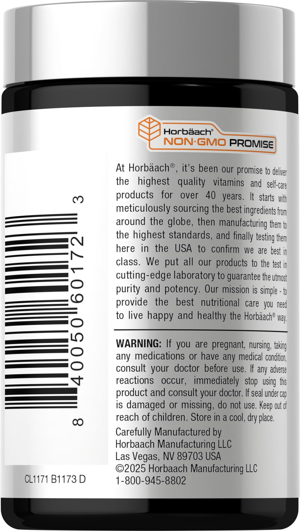 Horbäach imported vegan Vitamin B12 mouth dissolving tablets product packaging close up