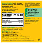 Nature Made B12 dietary supplement bottle display with adult daily usage directions