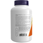 Now Foods flax oil vegan veggie softgels close up