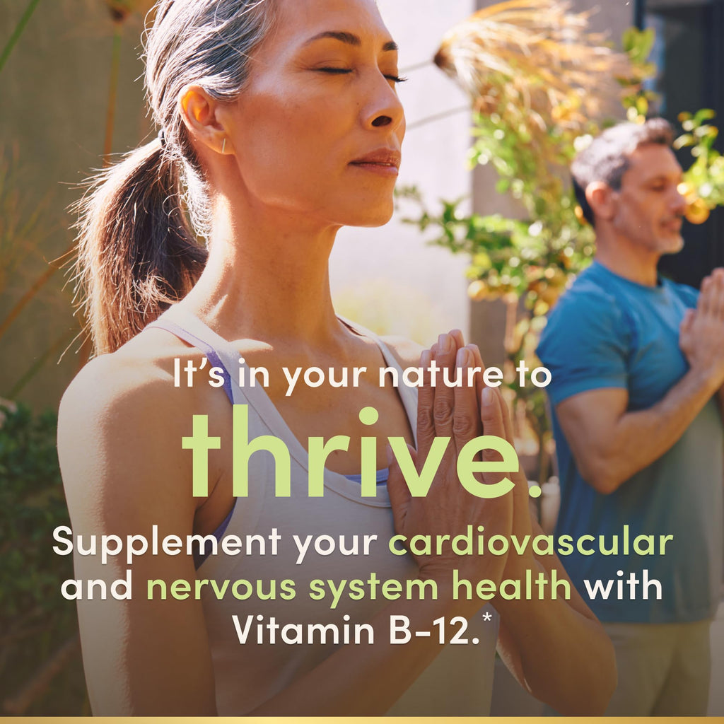 Nature's Bounty Vitamin B12 tablets dosage and directions panel