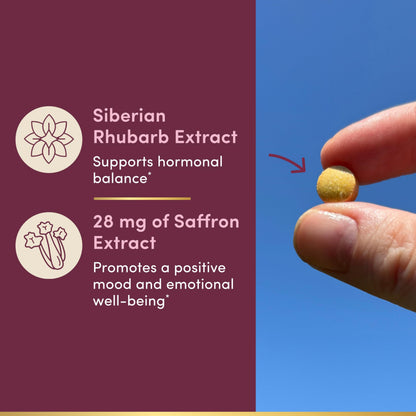 Authentic Nature's Bounty Siberian rhubarb and saffron extract supplement for women