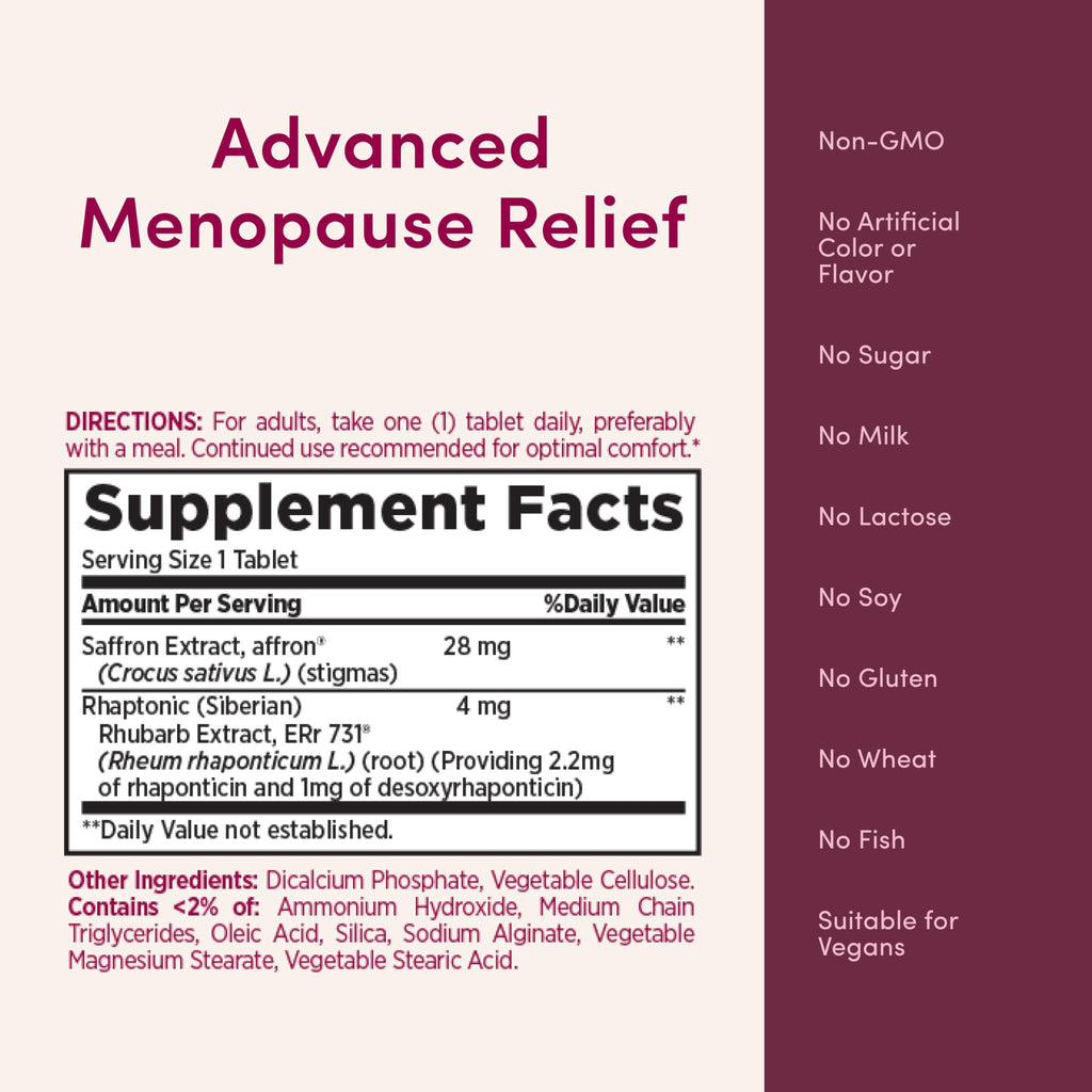 Nature's Bounty botanical menopause supplement container with cap