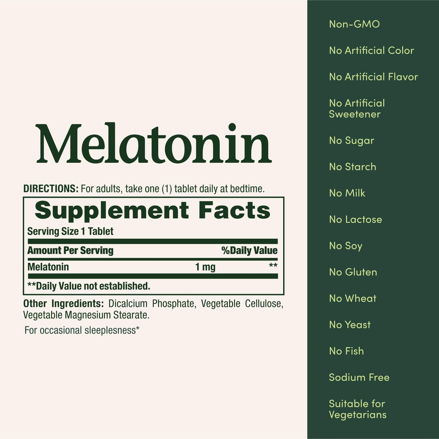 Nature's Bounty Melatonin sleep aid bottle standing upright alongside its protective seal