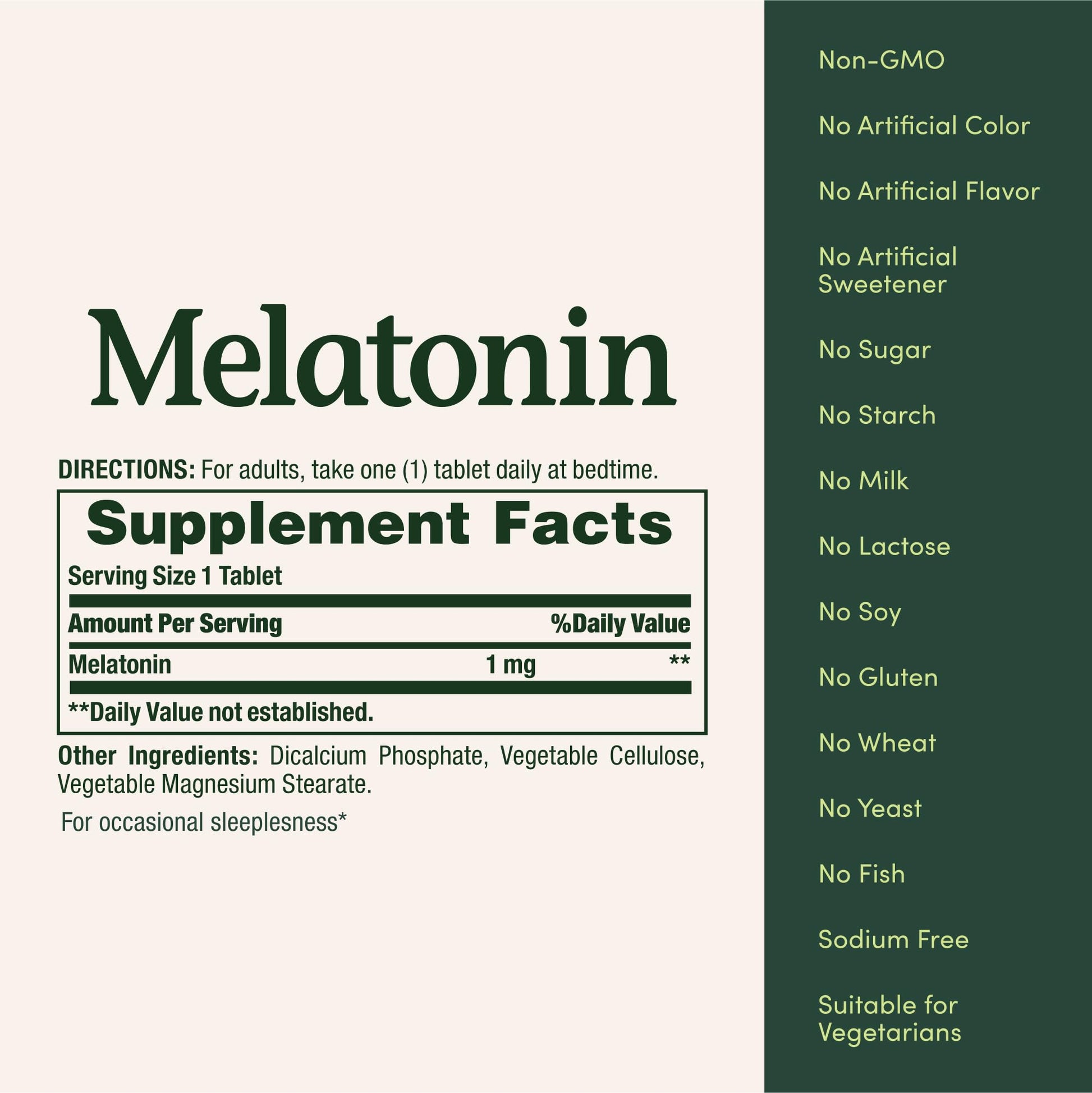 Nature's Bounty Melatonin sleep aid bottle standing upright alongside its protective seal