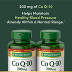 Nature's Bounty CoQ10 200mg Softgels supplement facts nutritional label