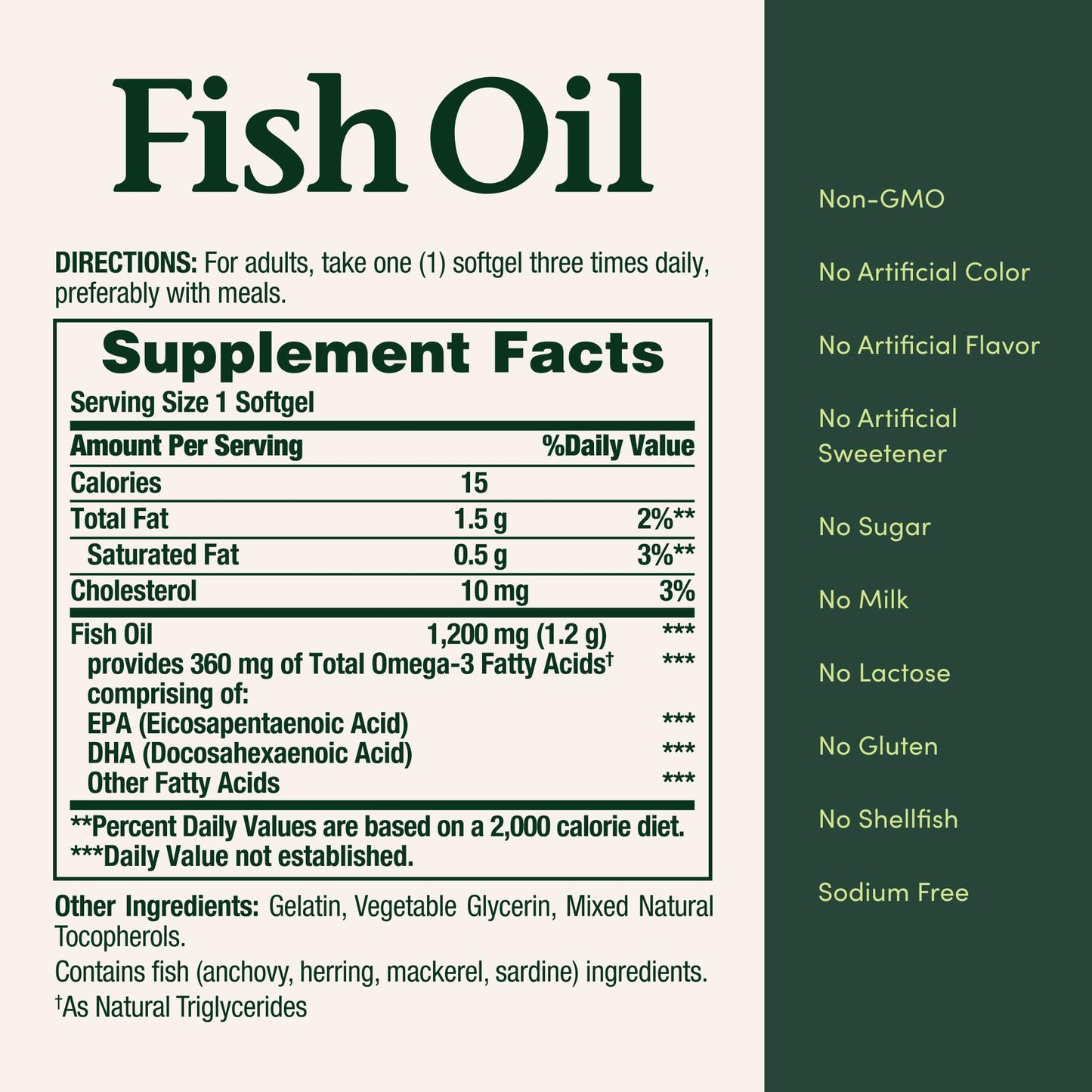 Nature's Bounty Fish Oil twin pack box highlighting USA imported quality verification