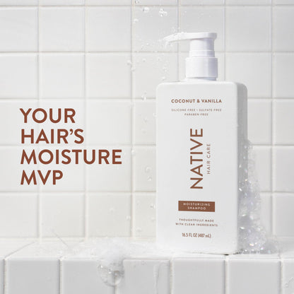 Native moisturizing sulfate free hair care set for dry and damaged hair types