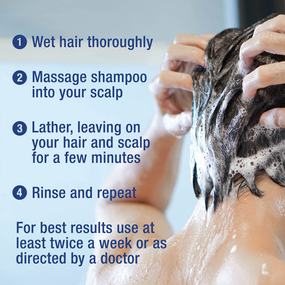 Neutrogena T/Sal maximum strength therapeutic dandruff shampoo side view highlighting preservative free formula