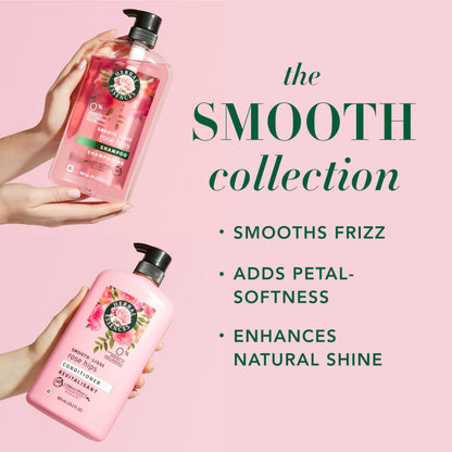 Herbal Essences rose hips and vitamin E shampoo bottle packaging details