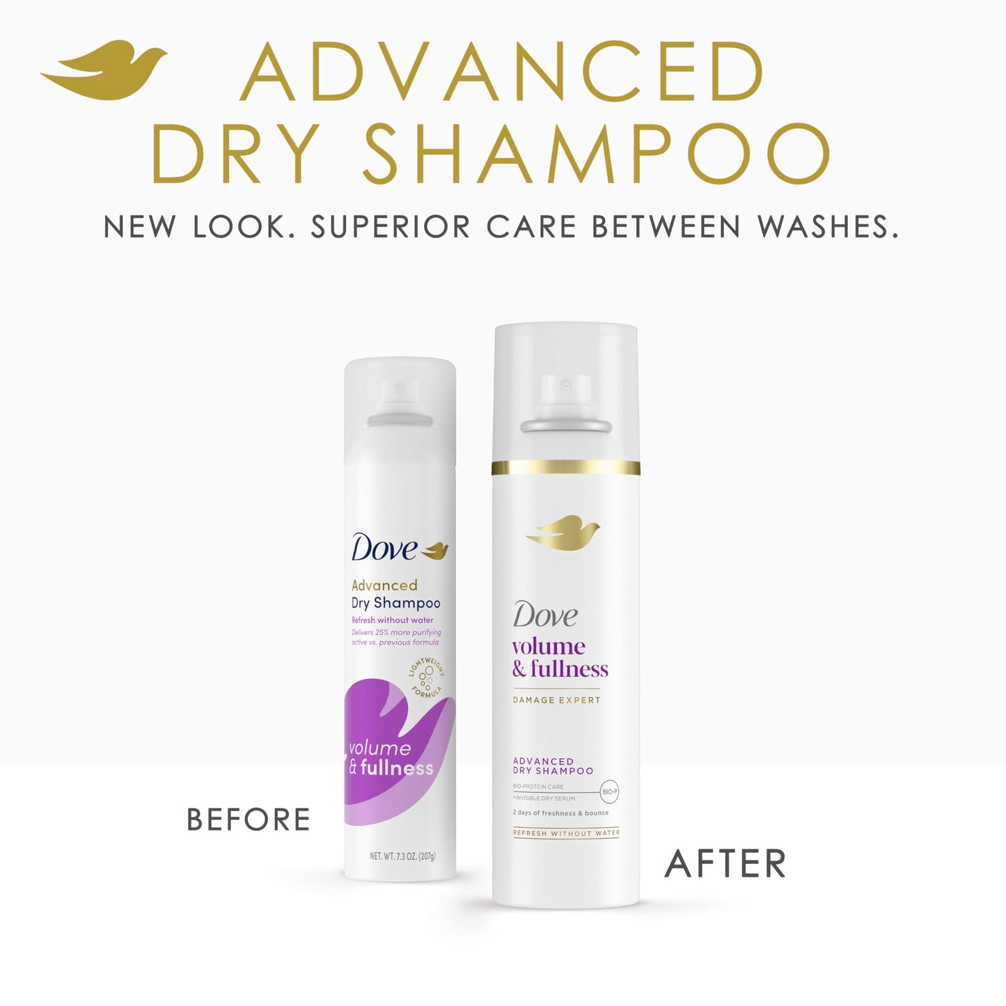 Dove volume and fullness dry shampoo for oil absorption