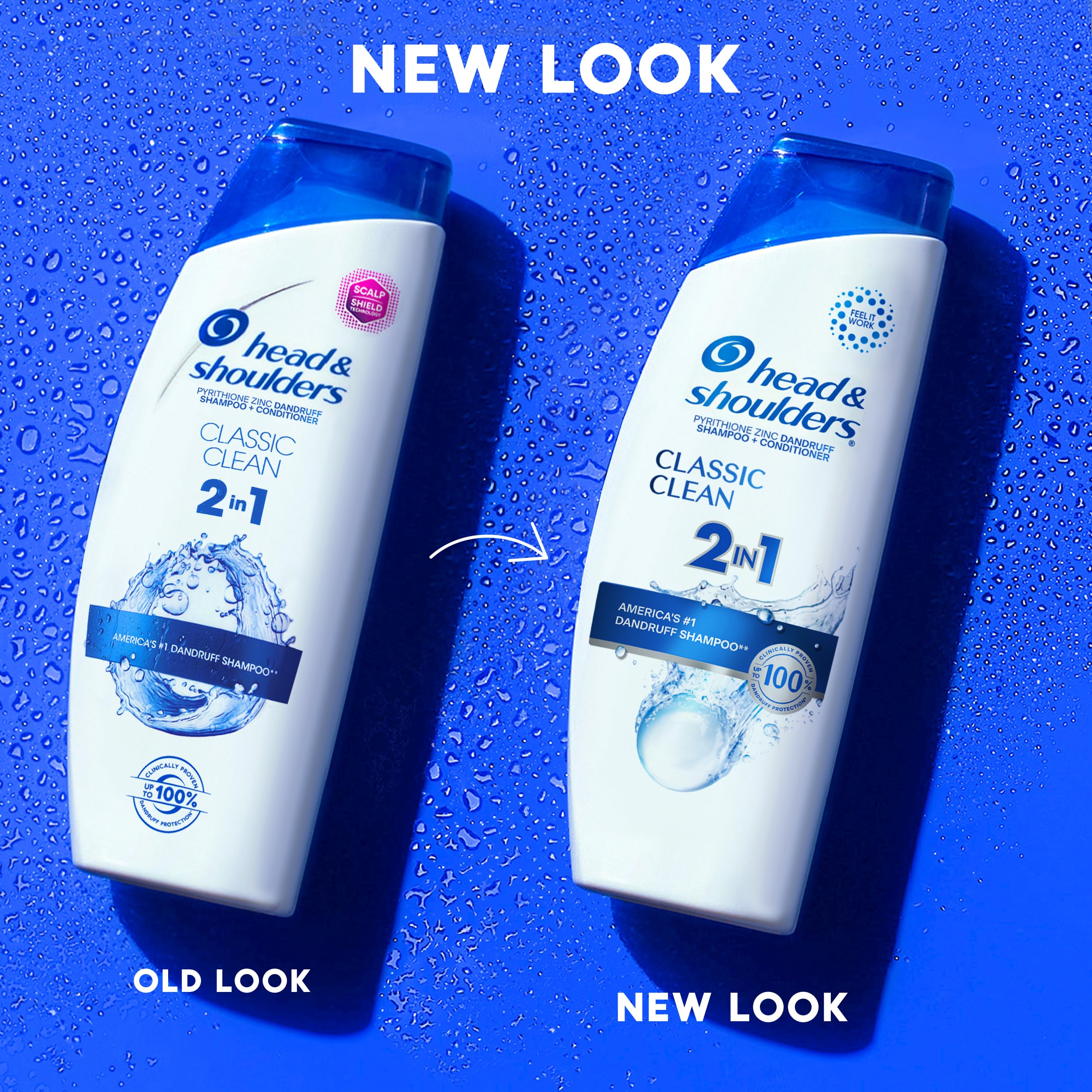 Head And Shoulders Classic Clean anti dandruff shampoo label details