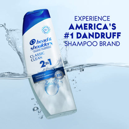 Head And Shoulders Classic Clean bottle showing 8.45 Fluid Ounces volume