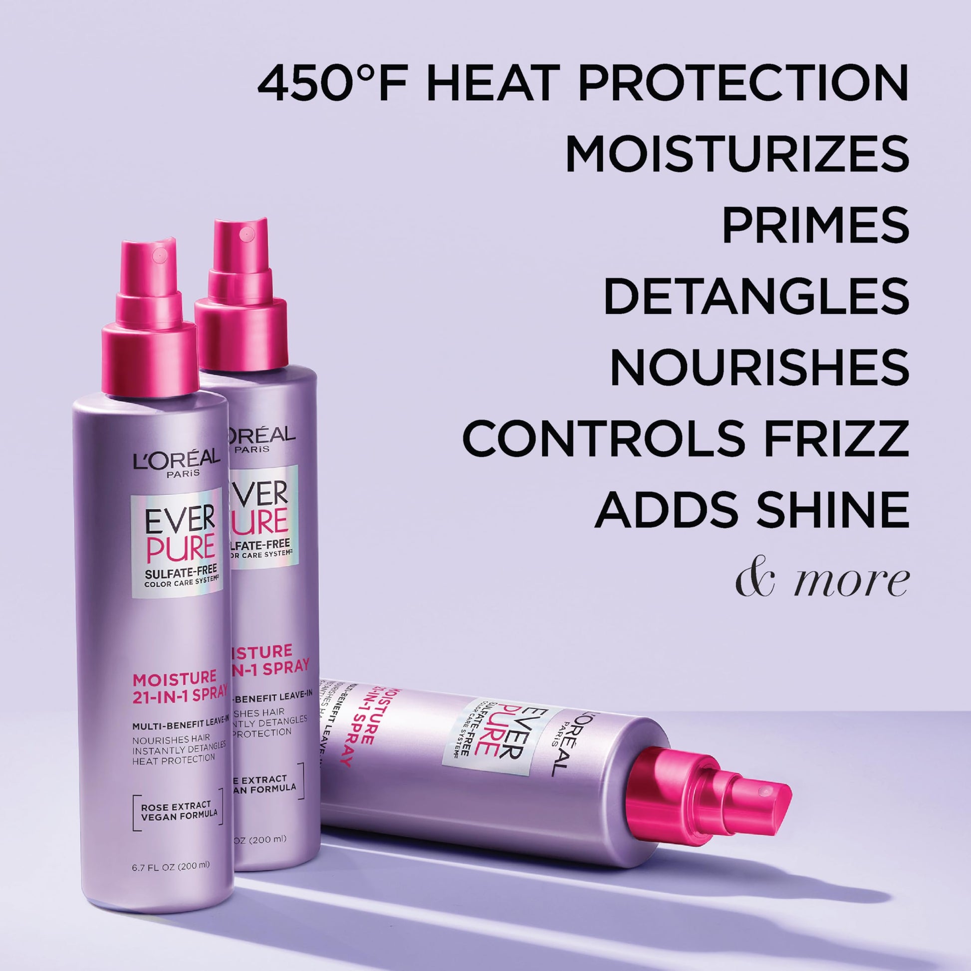 Back view of L'Oreal Paris 21-In-1 leave-in conditioner label details