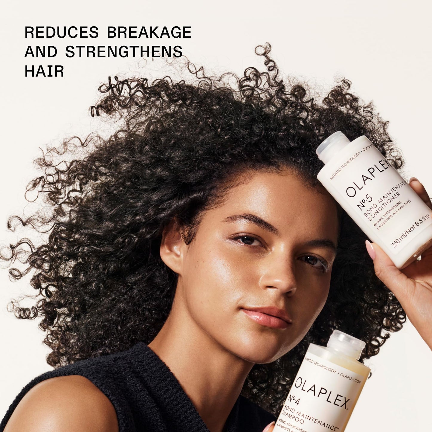 Back of Olaplex Number 5 bottle showing ingredients