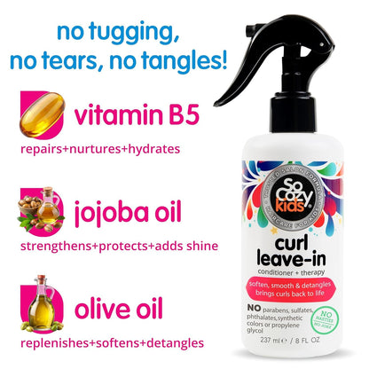 SoCozy leave in conditioner spray for curly hair texture