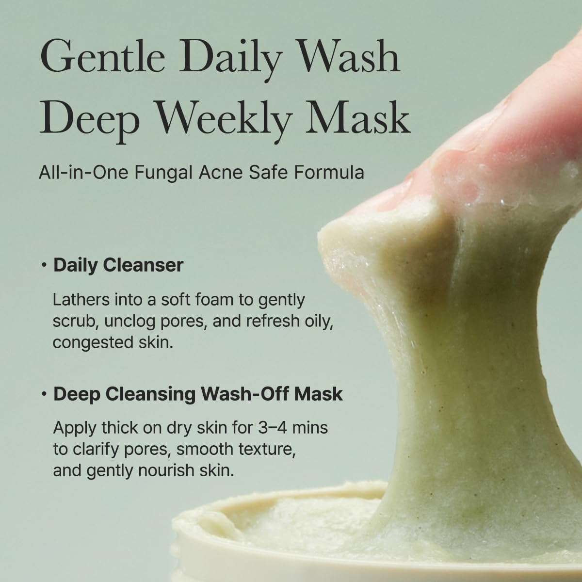Rich foam texture of Arencia Green Rice Cleanser