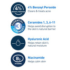 CeraVe cream to foam cleanser texture demonstration