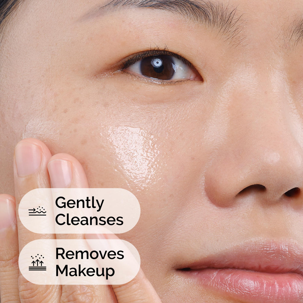 The Ordinary Squalane Cleanser travel size tube in hand