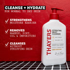 Thayers skincare bottle back view with usage directions