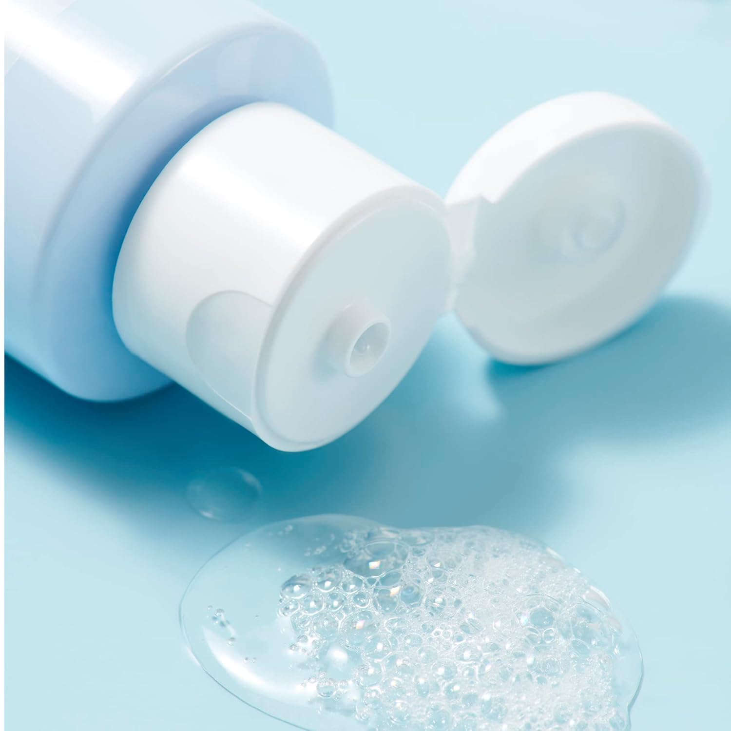 e.l.f. Cosmetics foaming face wash gel bottle close up
