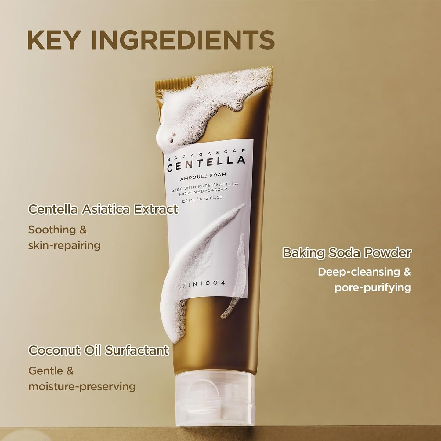 Skin1004 Madagascar Centella Ampoule Foam pH balance demonstration