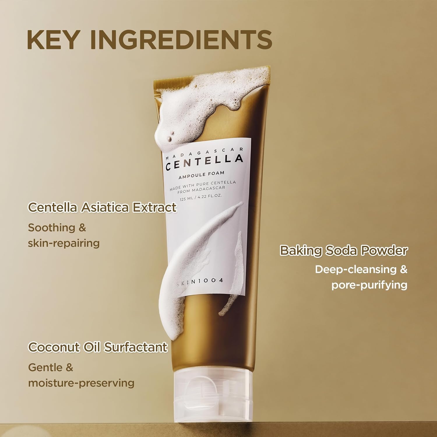 Skin1004 Madagascar Centella Ampoule Foam pH balance demonstration