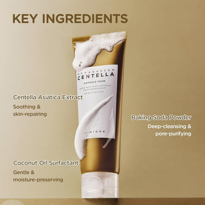 Skin1004 Madagascar Centella Ampoule Foam pH balance demonstration