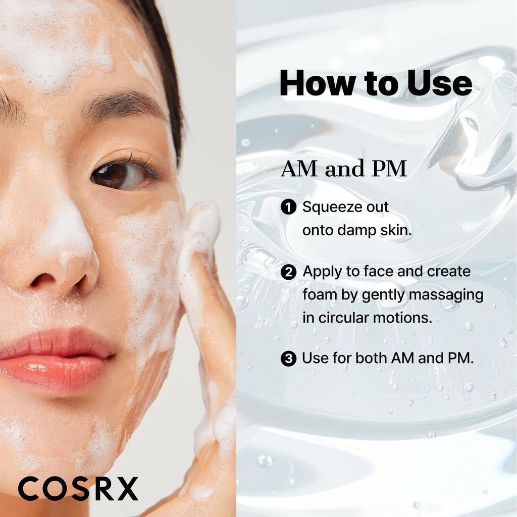 Cosrx Low pH Good Morning Gel Cleanser size comparison view