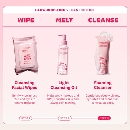 The Face Shop vegan face cleanser bottle standing upright against a clean background.