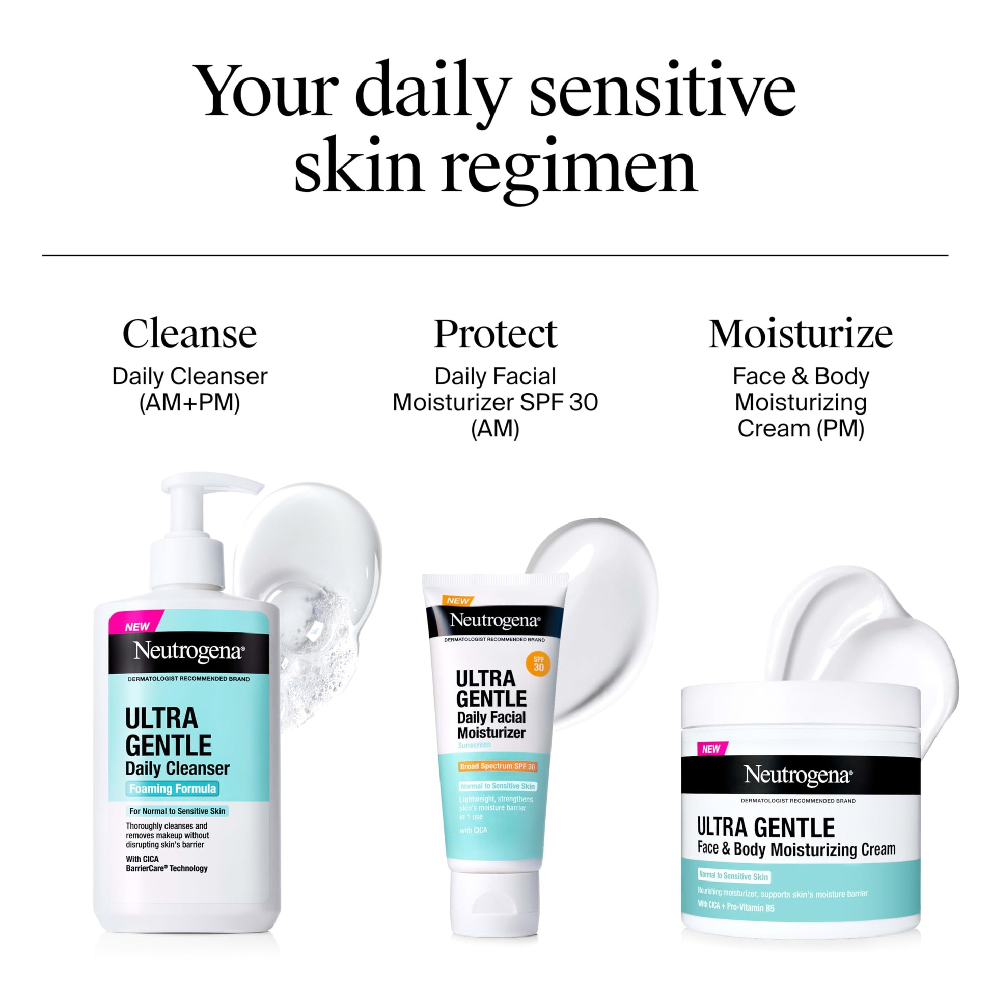 Neutrogena Ultra Gentle Foaming Cleanser for daily skincare routine