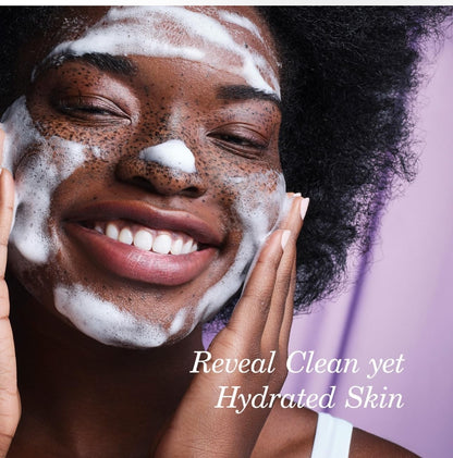 Tatcha The Rice Wash soft cream texture on skin