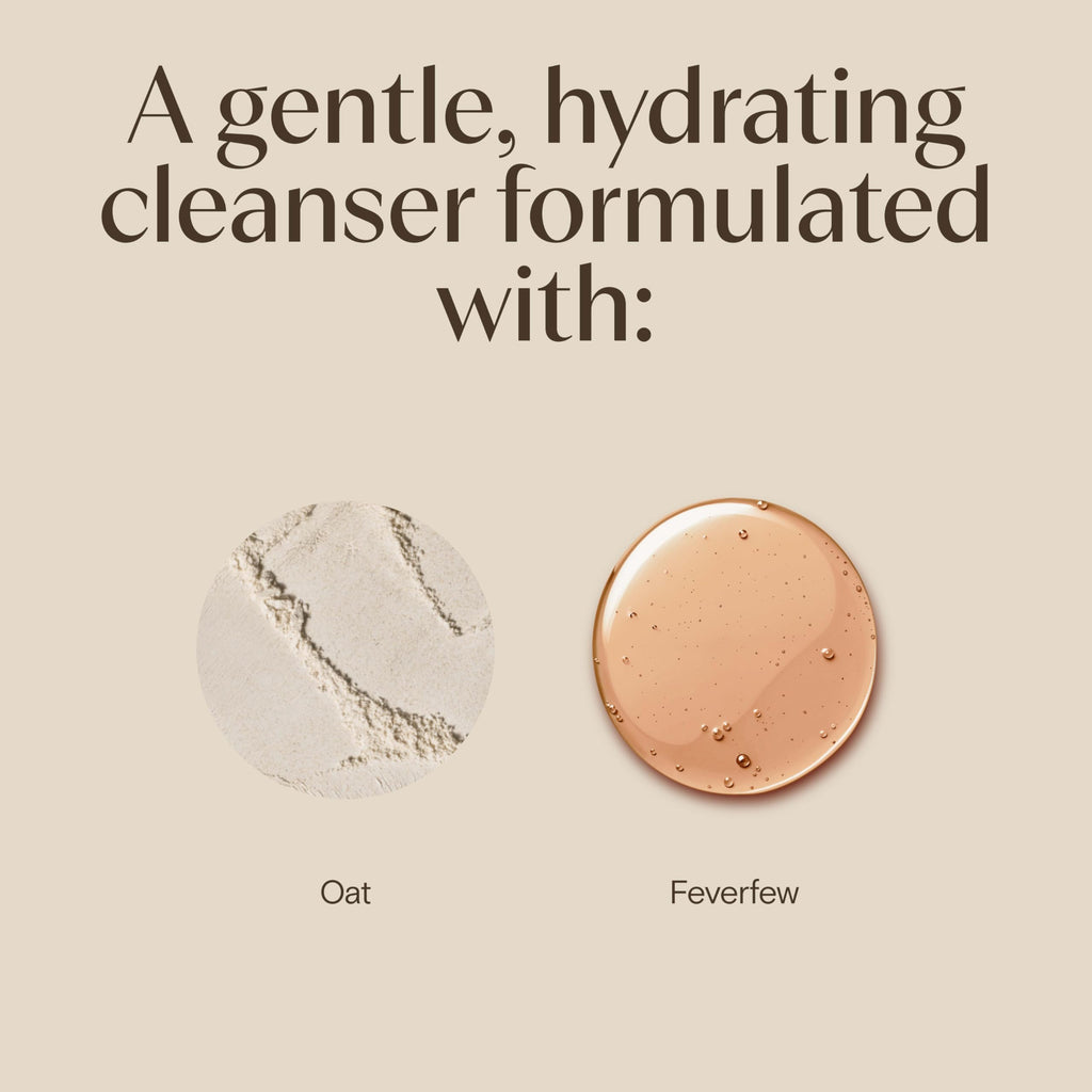 Aveeno Calm and Restore daily facial cleanser lifestyle view
