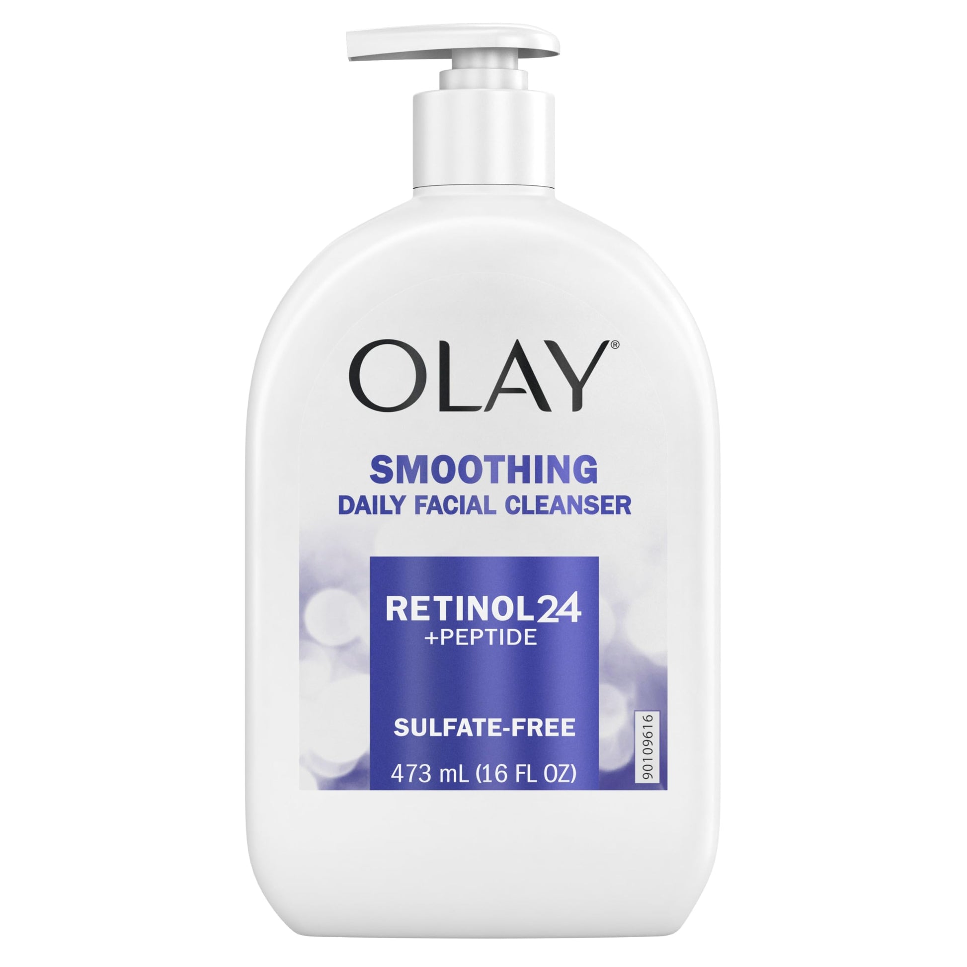 Texture shot of Olay unscented creamy non foaming facial cleanser