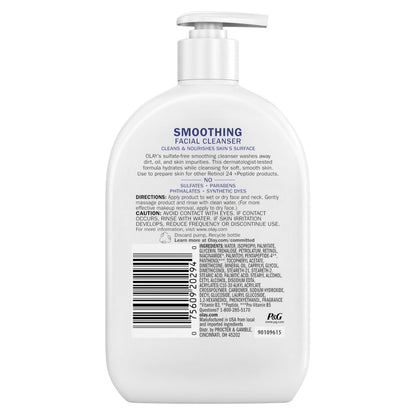Olay Retinol 24 smoothing face wash packaging for skin elasticity and hydration