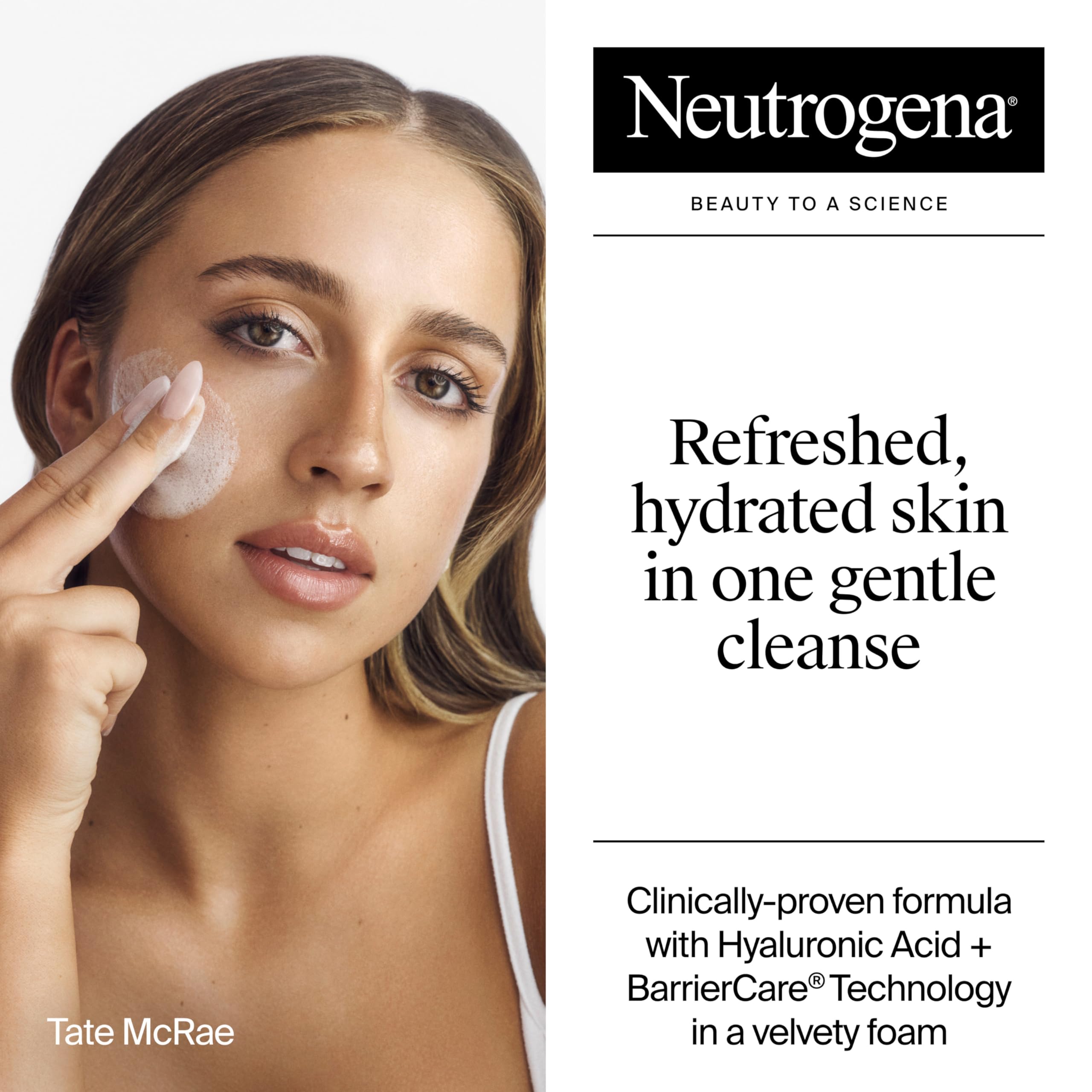 Neutrogena Hydro Boost Cleanser showing hyaluronic acid benefits