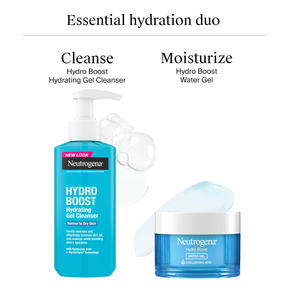 Close up of Neutrogena Hydro Boost pump bottle