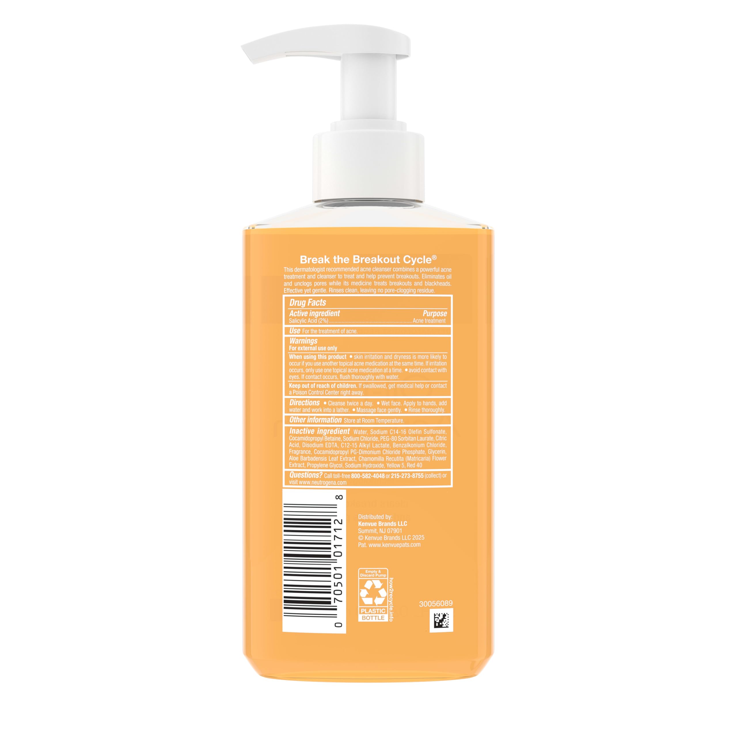 Neutrogena 9.1 fluid ounce deep cleansing face wash for oily skin