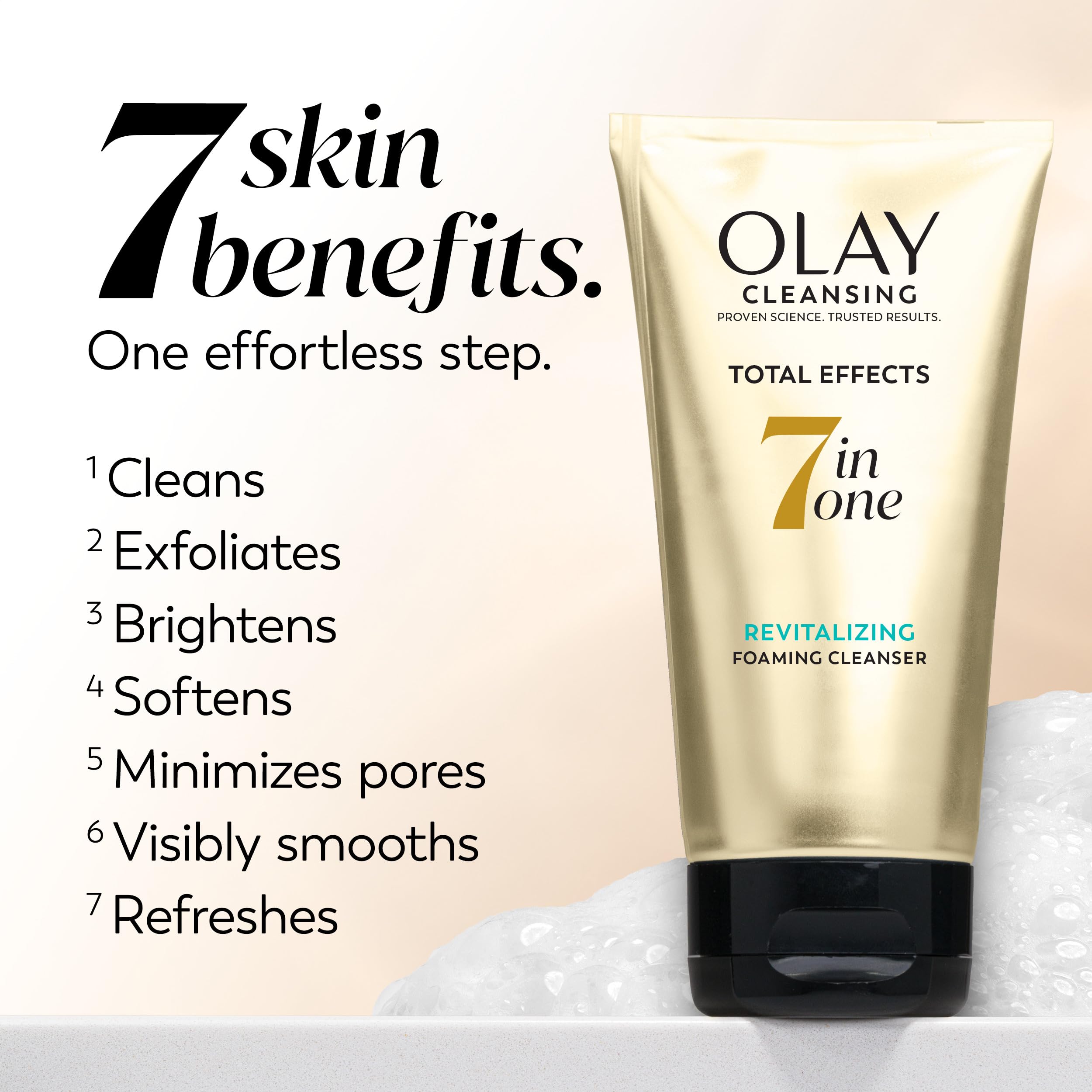 Olay Total Effects deep cleansing foaming wash multi pack bottles