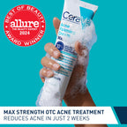 CeraVe 10 Percent Benzoyl Peroxide cleanser tube back label