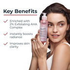 Eucerin exfoliating face wash pump bottle close up