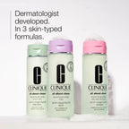 Clinique skincare step one product label detail