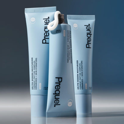Prequel peptide and ceramide moisturizing cream for combination skin types