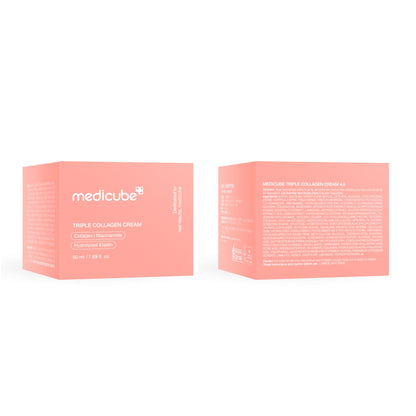 Medicube imported skincare moisturizer jar showing weight specifications and product details